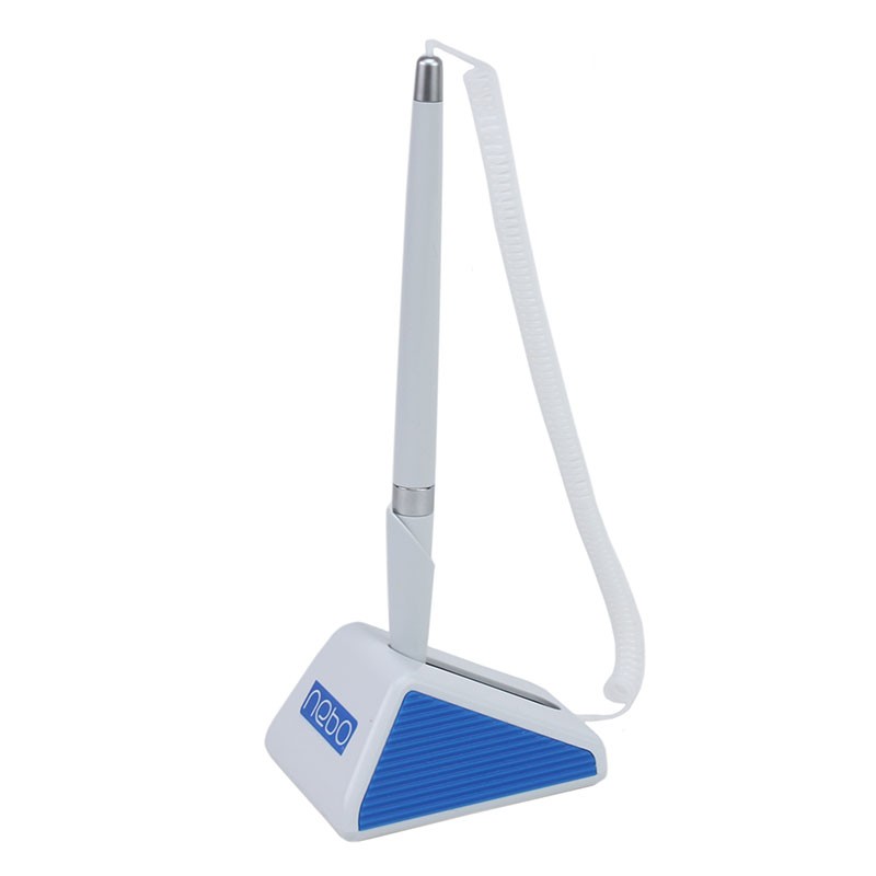 Pix cu stativ, snur si suport adeziv birou, Nebo, alb/albastru - imagine 5